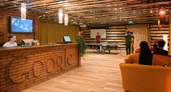 谷歌(google)办公室装修设计轻松惬意氛围十足